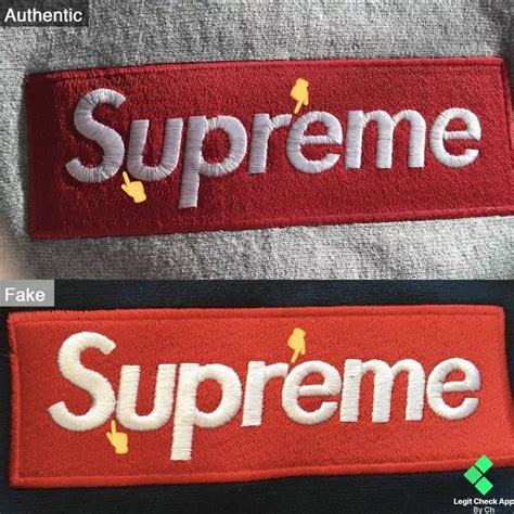 gucci supreme box logo real|real supreme markings.